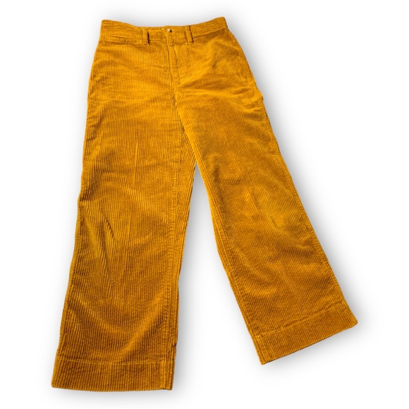 Madewell Cropped Wide-Leg Golden Corduroys Sz 26 - Picture 5 of 14